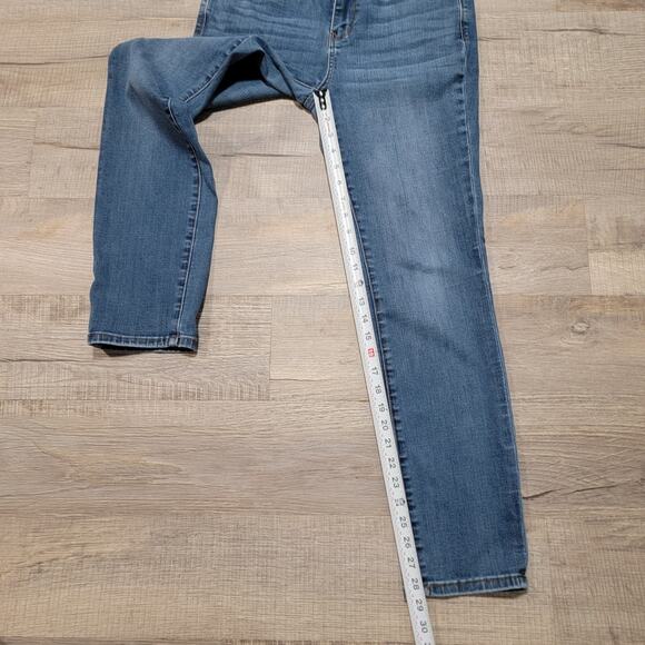 Judy Blue Mid Rise Tummy Control Skinny Jeans Size 30 Medium Wash Stretch - Picture 9 of 10
